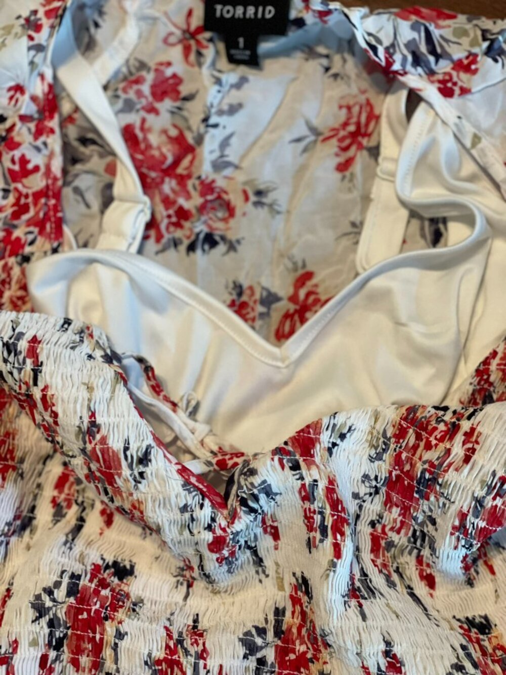 Torid Floral Summer Dress Size 1 (14-16) Stretchy - Picture 5 of 6
